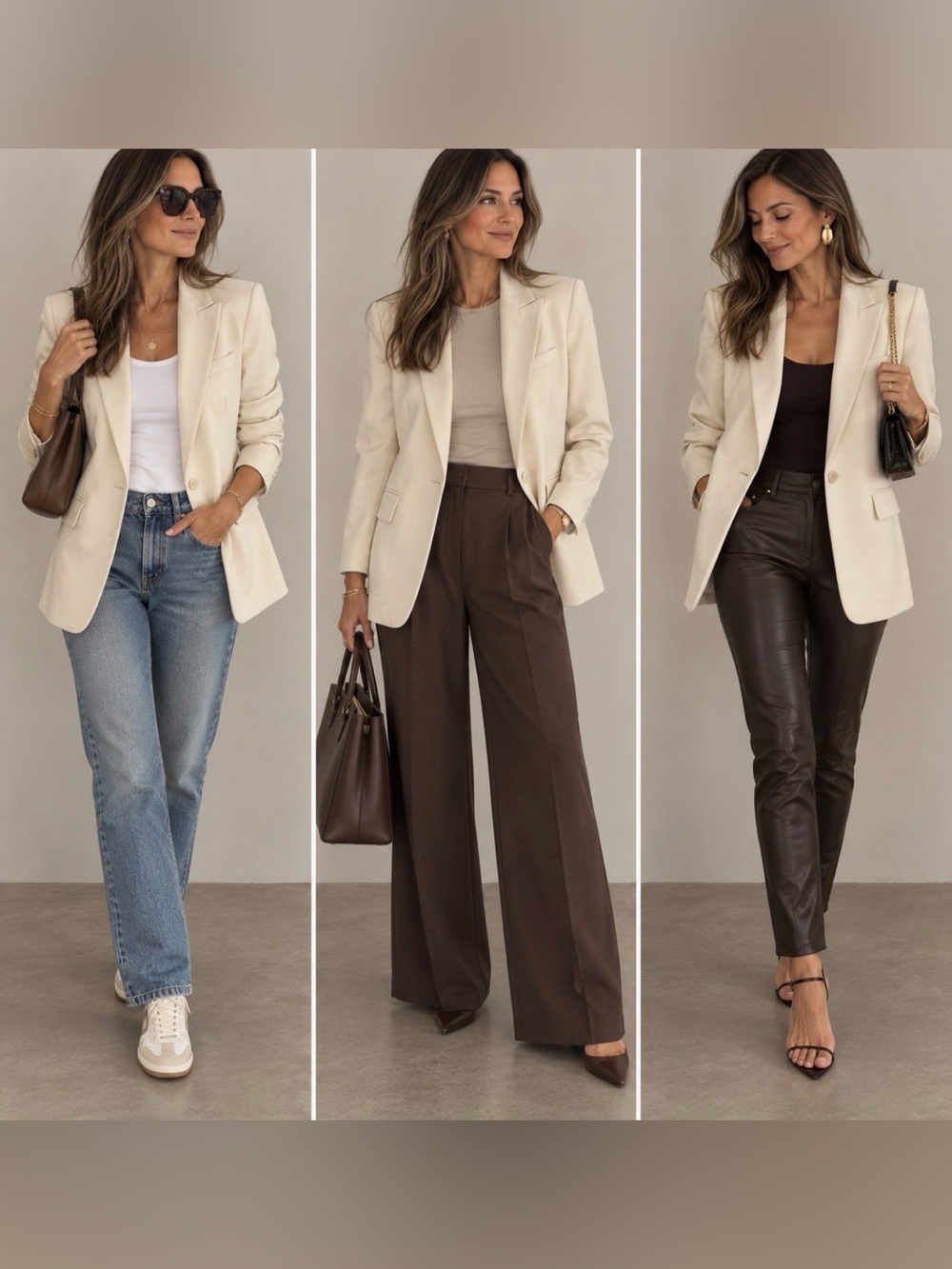 NWT Nordstrom The Ingrid Classic Fit Blazer Ivory Cream Size M